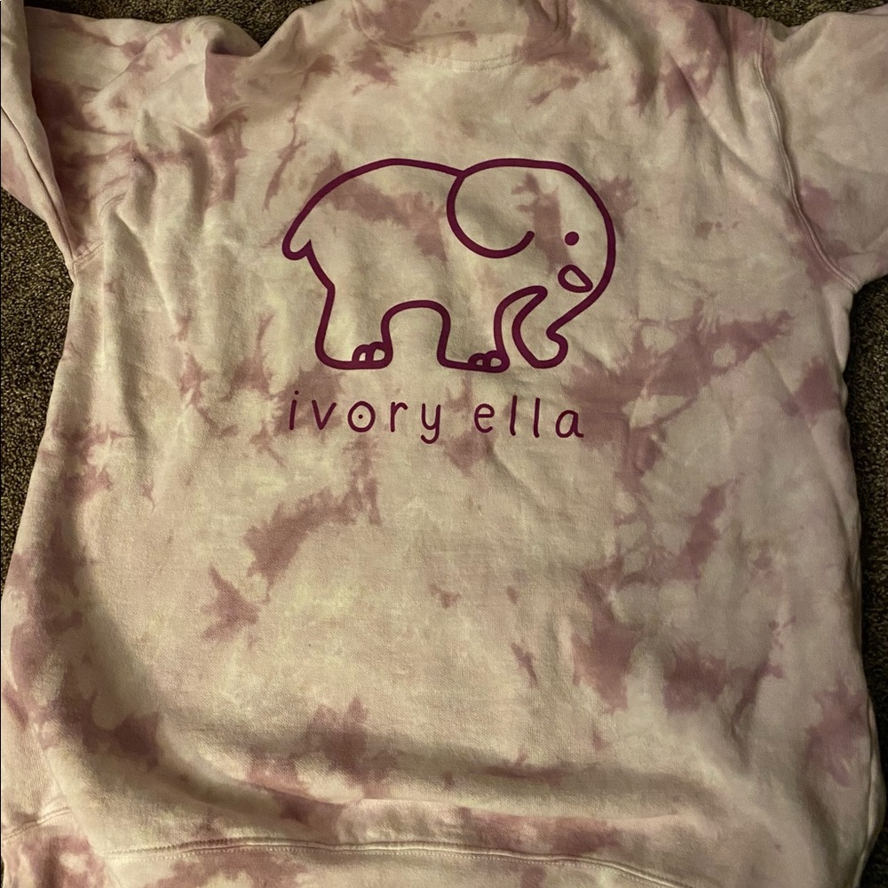 Ivory Ella tie dye hoodie, size medium